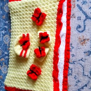 ●Baby 0-3mo winter Set● Handmade